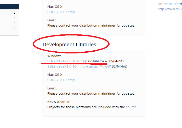 download-sdl-development-package